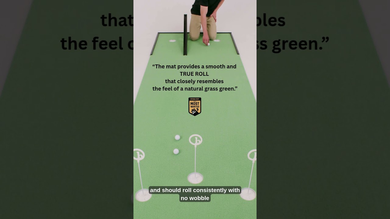 BirdieBall RollTech Putting Mats Roll True EVERY time