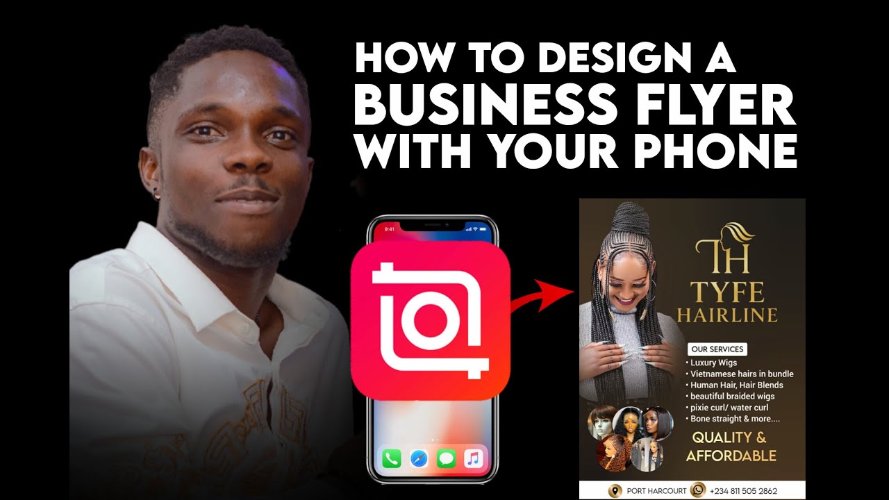 How to Design a Professional Business Flyer on Your Phone | InShot App Tutorial