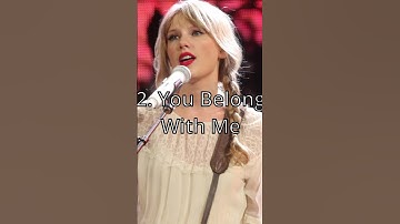 Top 5 BEST TAYLOR SWIFT Songs of ALL TIME #swifties #taylorswift #music #shorts #country #pop #top5
