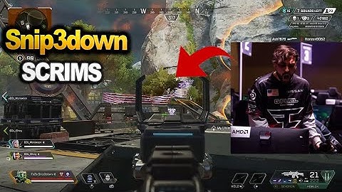 Snip3down tries using the Hemlok in Algs scrims -| Snip3down is back ( apex legends )