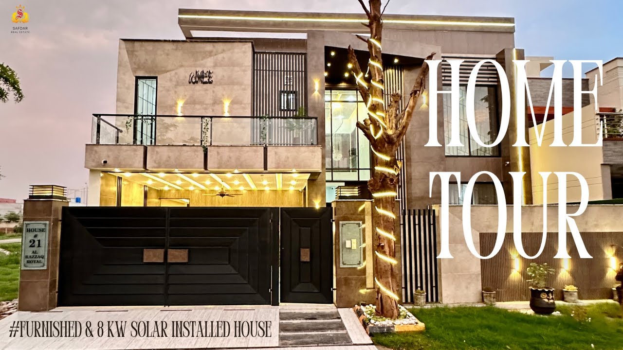 15 Marla Furnished with 8 kW Solar system Install House for Sale in Al Razzaq Royal Sahiwal Pakistan