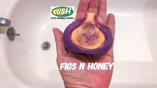 Lush Cosmetics New Figs n Honey bubble bar demo