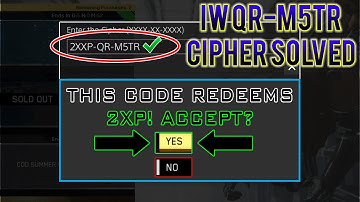 IW QUARTERMASTER CIPHER SOLVED? QR-M5TR CIPHER CODE ANSWER? (INFINITE WARFARE QUARTERMASTER CIPHER)