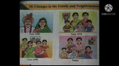 std-4 EVS-1 Lesson no. 18 Changes in the Family and Neighbourhood  Lesson explanation Part-1