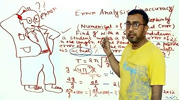 Error analysis| Error analysis physics class 11|amplify physics|Neet 2022