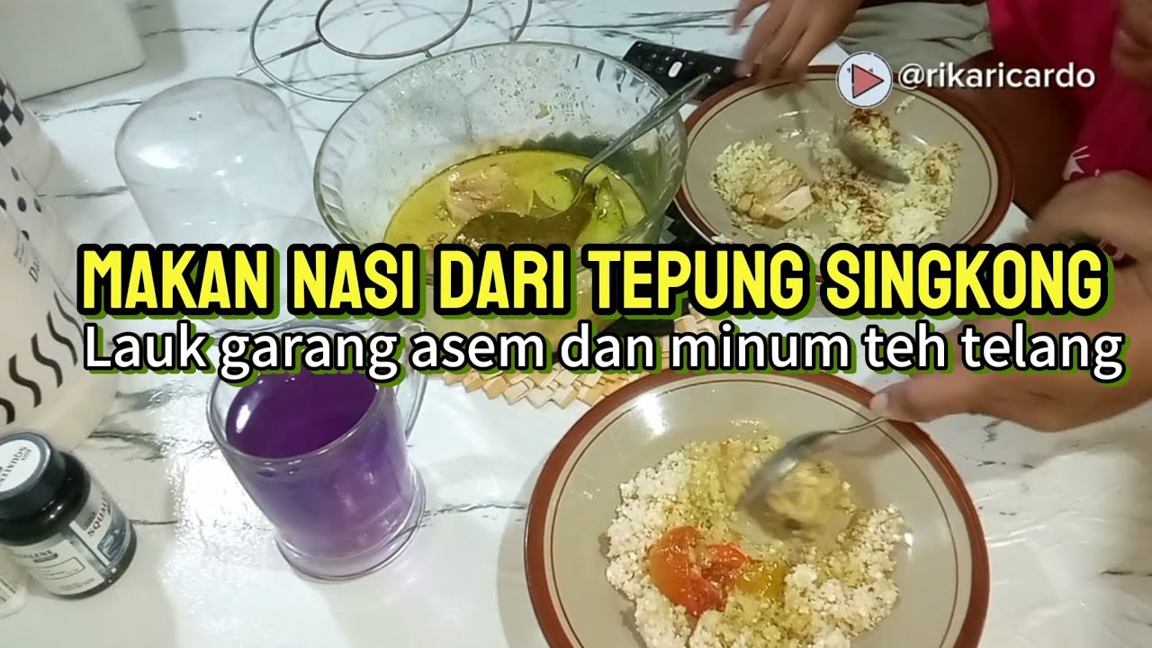 Vlog #45 Pengalaman pertama makan nasi singkong | daily vlog ibu rumah tangga