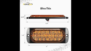 Partsam Ultra Thin DOT led Trailer Lights
