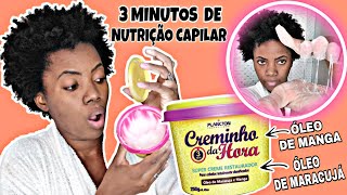 TESTEI CREMINHO DA HORA PLANCTON - Nutrição Capilar em 3 minutos