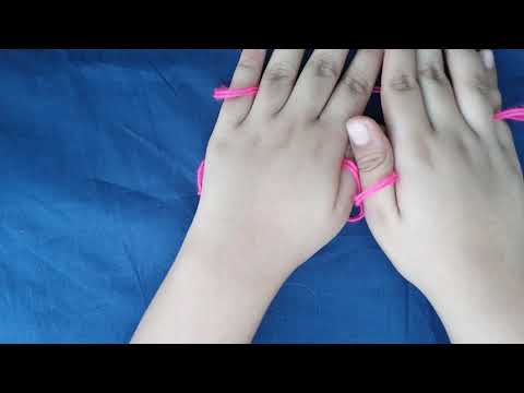 Cat's cradle opening gate step by step with string