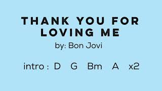 Thank You for Loving Me -s with chords