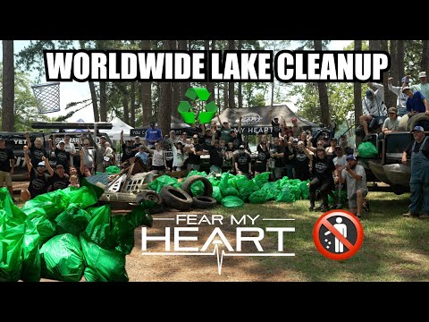 Our very first Fear My Heart WORLDWIDE lake cleanup