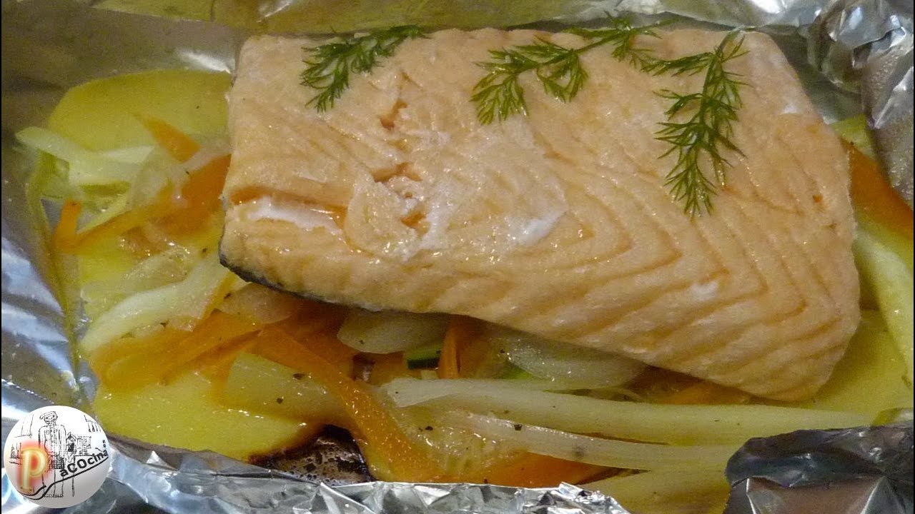 Salmón en papillote
