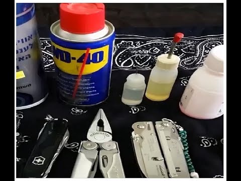 ניקוי ושימון סכינים - How to cleaning and oiling knives