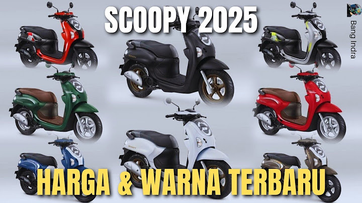 HONDA SCOOPY 2025: HARGA, WARNA DAN SPESIFIKASI TERBARU