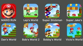 Awesome Android Games:  Mario Run, Lep's World, Bob's World 2, Super Stickman, Dan's World screenshot 3