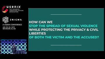 USENIX Enigma 2019 - Callisto: A Cryptographic Approach to #MeToo