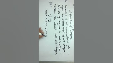 Commutative Property (Subtraction of Integers - Example 1)