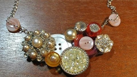 How To Make A Vintage Button Necklace