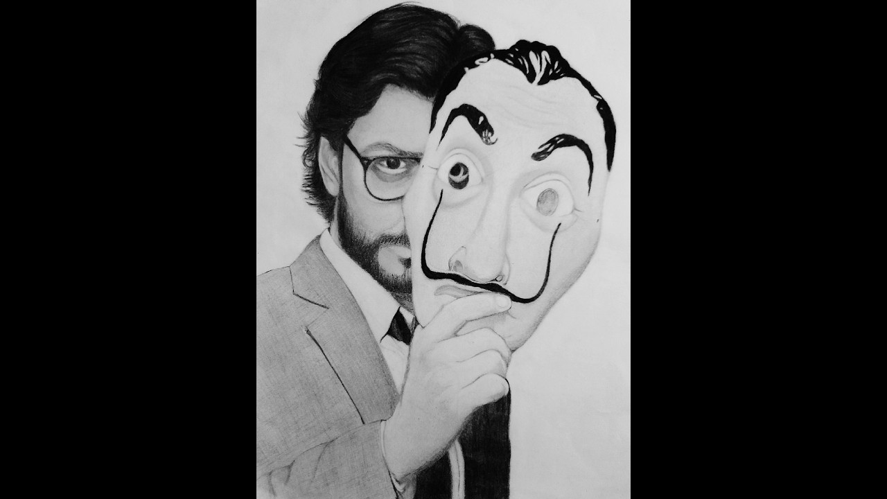 Professor Sketch | Money Heist Professor Sketch | Money Heist Professor Drawing Easy