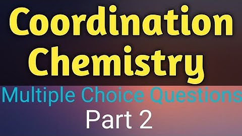 Coordination Chemistry|Multiple Choice Questions with answers (Part 2)|Swapnali S Jadhav