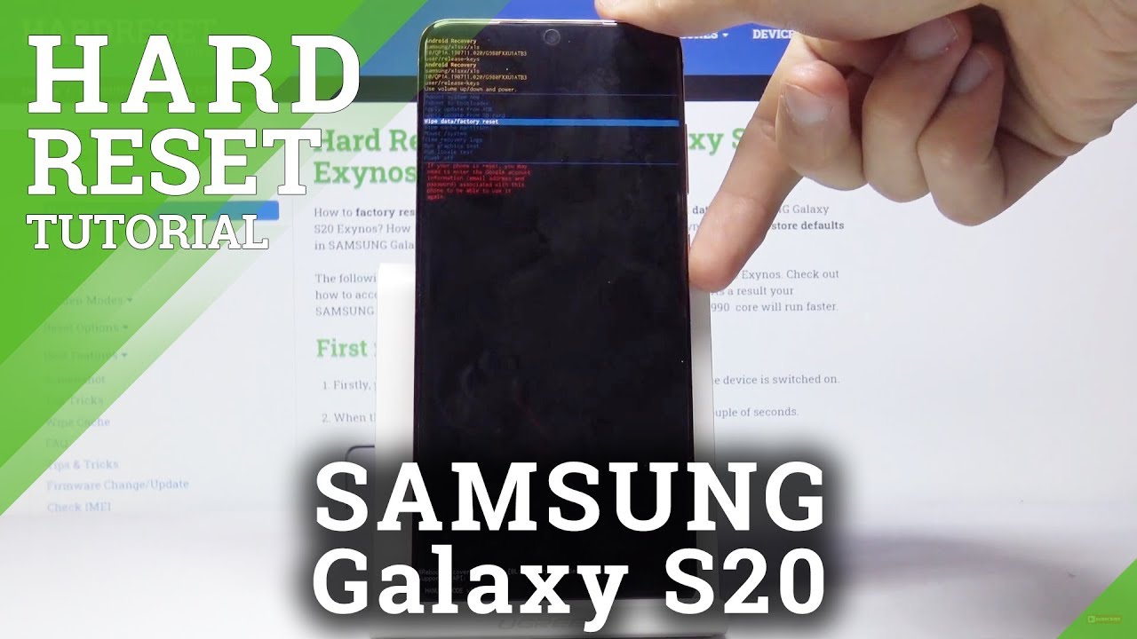 Hard Reset Samsung Galaxy S20