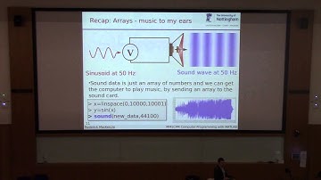 Lecture 3 MATLAB 2D arrays and 3D plotting MM1CPM