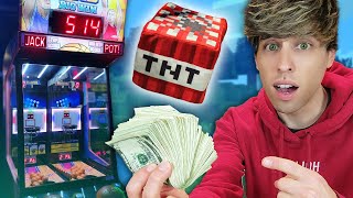 Made HUGE Profit Winning ONLY MINECRAFT Prizes at Arcade!
