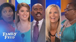 Family Feud's FUNNIEST Steve Harvey moments!!! | Part 4