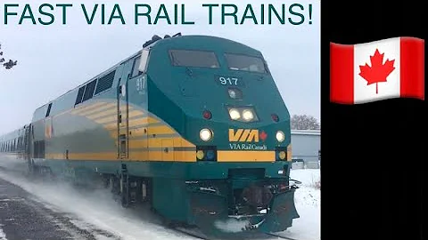 Casselman ON: Fast VIA Rail Canada Trains & a short trip on VIA Rail to Ottawa! (More info in blurb)
