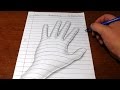 Comment dessiner une main en 3d  illusion doptique trick art