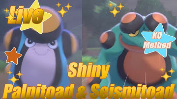 Live Shiny Palpitoad & Seismitoad - KO Method - Pokemon Shield