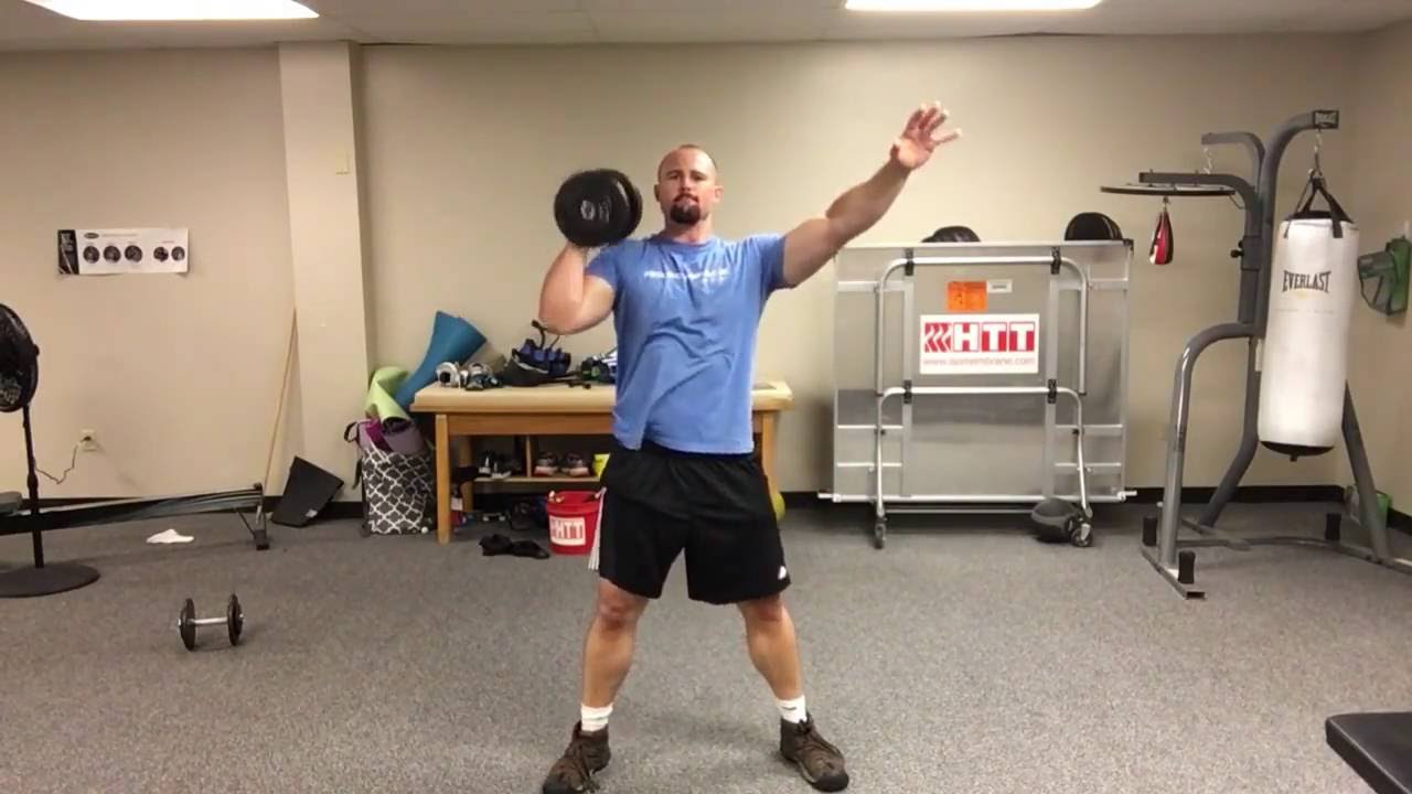 Clean And Press With Dumbbells