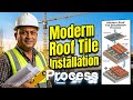 Modern Roof Tile Installation Process #civildubai