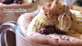 افضل طريقة لعمل هوت شوكليت في البيت | مشروب الشوكلاته الساخن | hot chocolate | هدهد الشيباني 