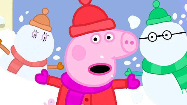 Peppa Pig's Snowy Holiday... with Snowman!  | Peppa Pig Official Family Kids Cartoon