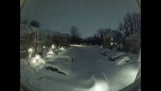 "Snowzilla" snow blizzard timelapse, Maryland, USA. January 2016.