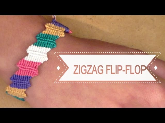 FLIP FLOP BRACELET TUTORIAL [CC] || Beginner Friendly - YouTube