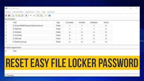 Reset Easy File Locker Password and Recover Files without Data Loss