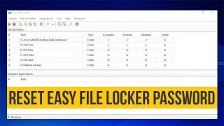 Reset Easy File Locker Password and Recover Files without Data Loss