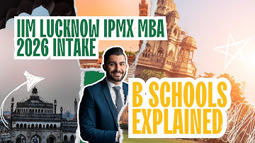 IIM Lucknow IPMX - One Year MBA Explainer by GOALisB MBA admission consultants