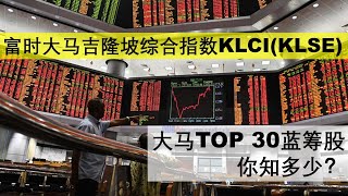 Bursa Malaysia KLCI (KLSE) Top 30 Stocks | 富时大马吉隆坡综合指数 KLCI (KLSE) | 大马TOP 30蓝筹股，你知多少？