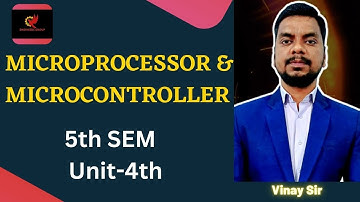 lect-3 I Unit-4 I 5th Sem I Microprocessor and microcontroller I Engineers Group I by Vinay Sir