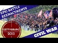 Epic Civil War Reenactment [10,000+ Reenactors] -- Gettysburg 2013 Pickett's Charge
