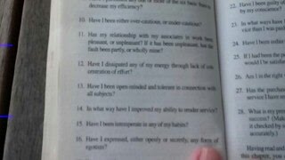 Self Analysis Questionnaire for Personal Inventory part 2 from Think and Grow Rich