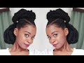 Natural Hair Updo| 4C Hairstyles | Botswana Youtuber| Just Kess