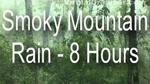 Sound of Rain : Smoky Mountain Rain in Fog - 8 Hours Long