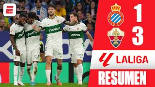 ELCHE de MARTÍN ANSELMI suma su PRIMER TRIUNFO de la CAMPAÑA en partidazo ante ESPANYOL | La Liga