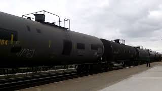 2+1/CN 397 w/ CN 3817 & 2820 lead this monster 814 axle, WB Mixed Freight train by Georgetown GO/VIA