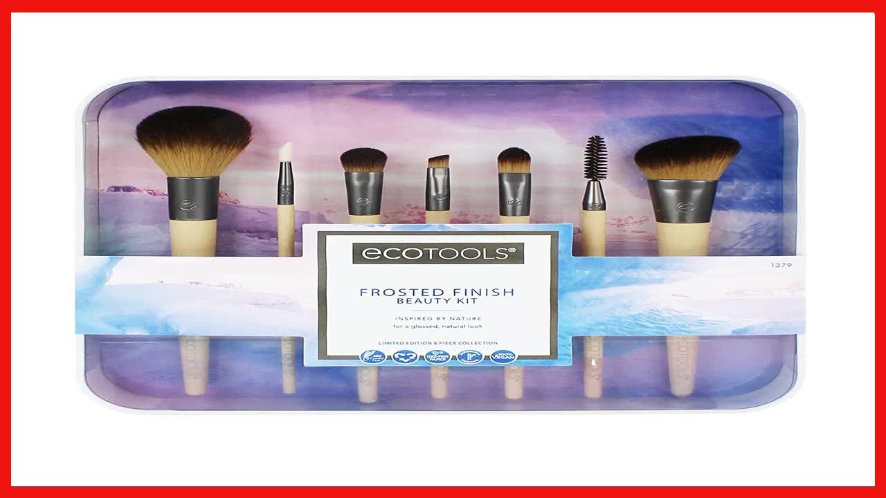 Great product -  Ecotools Limited Edition Frosted Finish Beauty Kit, Makeup Brush Collection Featuri