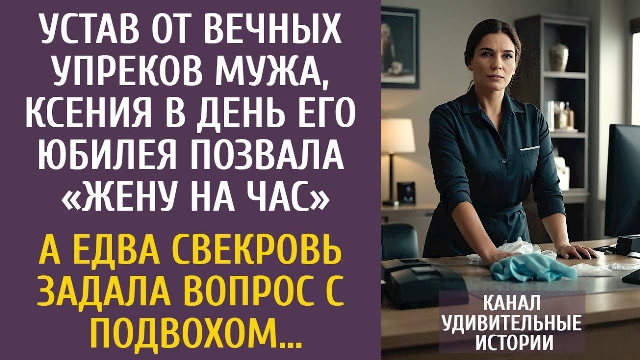 Устав от упреков мужа, Ксения в день его юбилея позвала «жену на час»… А едва свекровь спросила